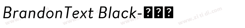 BrandonText Black字体转换